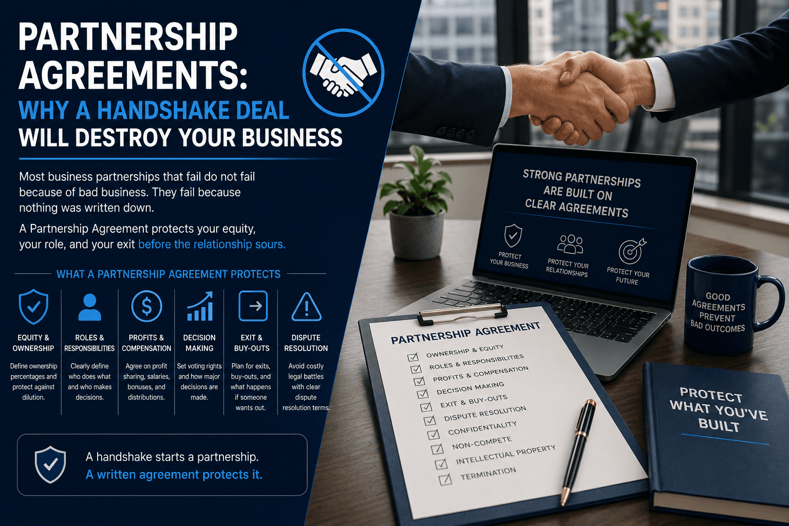 Partnership Agreements: Why a Handshake Deal Will Destroy Your Business