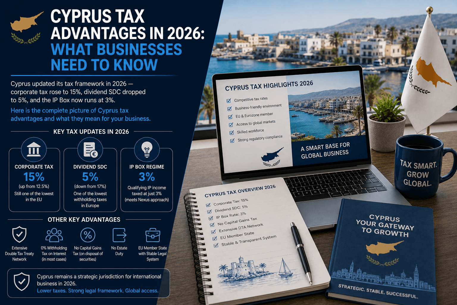 Cyprus Tax Advantages in 2026: What Businesses Need to Know